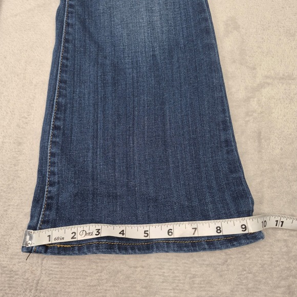 Levis 726 High Rise Flare Jeans Women 30 Dark Wash Blue Denim A3410-0005 Stretch - Picture 3 of 12